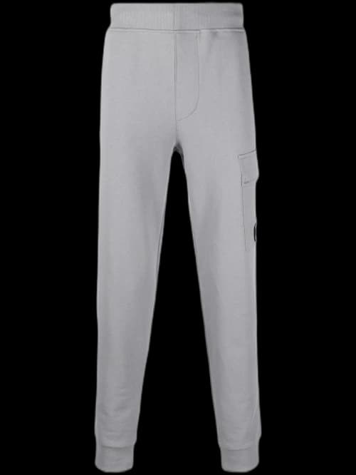 C.P. Company Diagonal Raised Fleece Sweatpants Griffin Grey