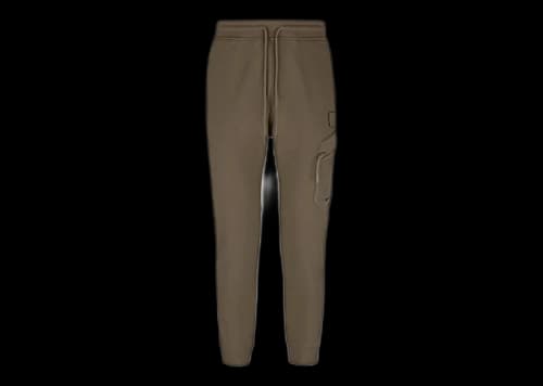 C.P. Company Metropolis Series Diagonal Raised Fleece Utility Sweatpants Taupe