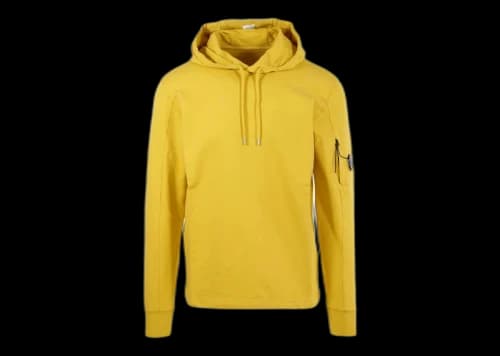 C.P. Company Light Fleece Pullover Hoodie Yellow