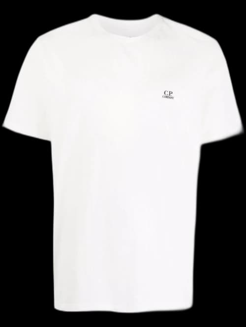 C.P. Company 30/1 Jersey Small Logo T-shirt Gauze White