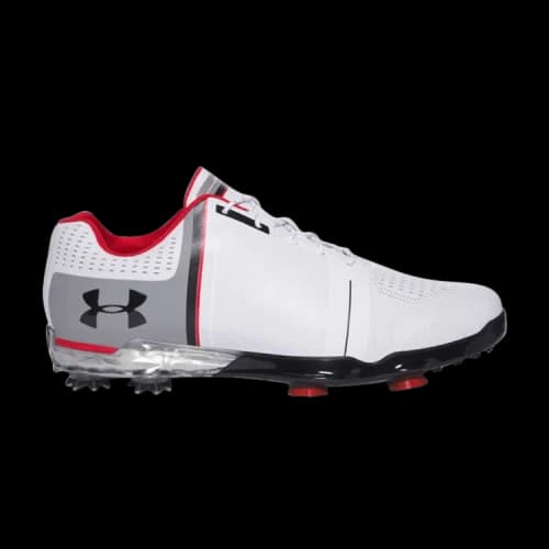 Under Armour Spieth One Wide Golf Cleat 'White Black Red'