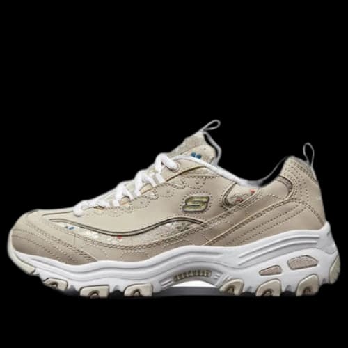 Skechers D Lites Low-Top Daddy Shoes Grey/Brown (Women's)