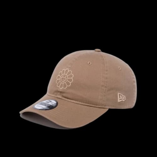 New Era x Takashi Murakami Flower Cloth Strap 9Twenty Hat Beige