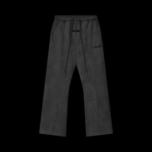 Fear of God Essentials Suede Fleece Flare Sweatpant 'Iron Grey'