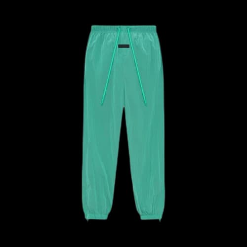 Fear of God Essentials Crinkle Nylon Track Pants 'Mint Leaf'