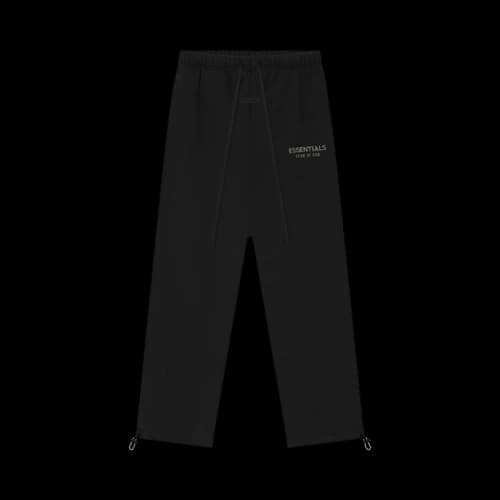 Fear of God Essentials Womens Relaxed Fleece Sweatpant Jet Black