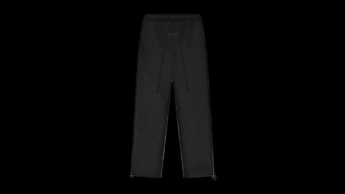 Fear of God Essentials Bonded Satin Relaxed Track Pant Jet Black