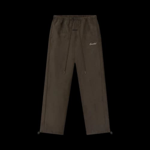 Fear of God Essentials Suede Fleece Signature Relaxed Pant Brown