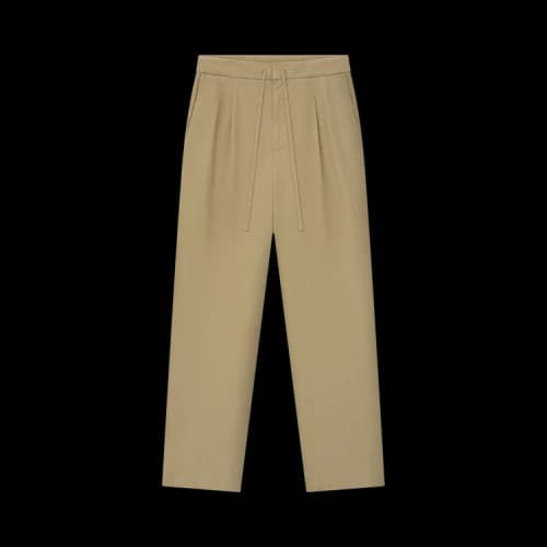 Fear of God Essentials Cotton Canvas Pleat Front Pant 'Dune'