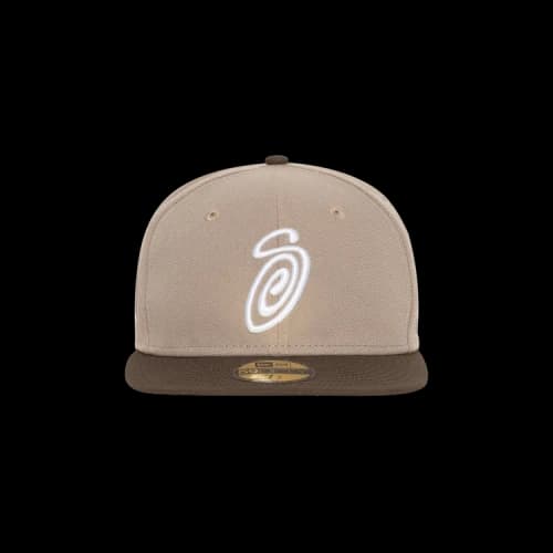 Stussy Curly S 59Fifty New Era Cap 'Khaki/Brown'
