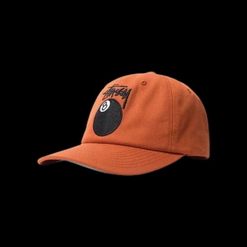 Stussy Stock 8 Ball Low Pro Cap 'Rust'