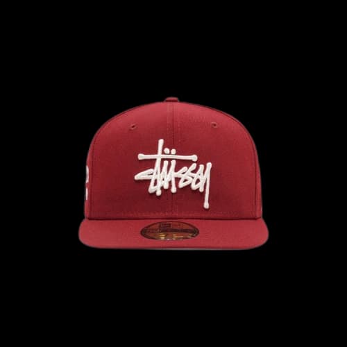 Stussy x New Era Authentic 59Fifty Fitted Cap Cardinal
