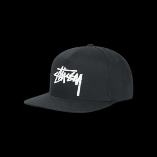 Stussy Big Stock Point Crown Cap 'Black'
