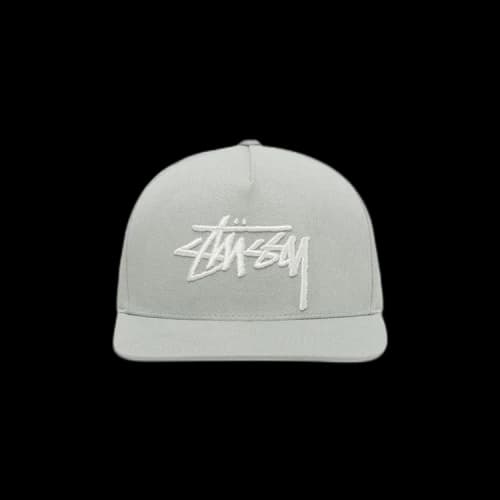 Stussy Big Stock Point Crown Cap 'Grey'