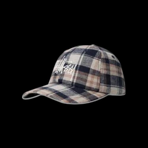 Stussy Earth Plaid Big Basic Low Pro 'Navy'