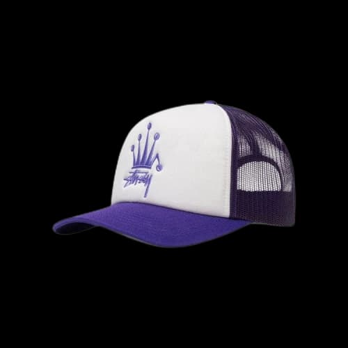 Stussy Crown Stock Trucker Cap 'Purple'