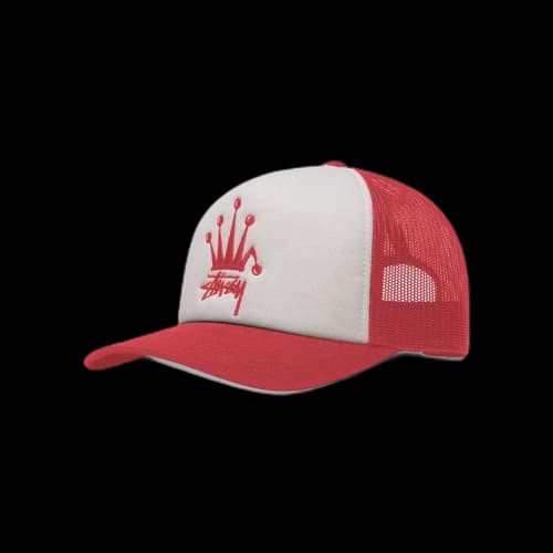 Stussy Crown Stock Trucker Cap 'Red'