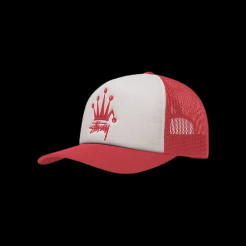 Stussy Crown Stock Trucker Cap 'Red'