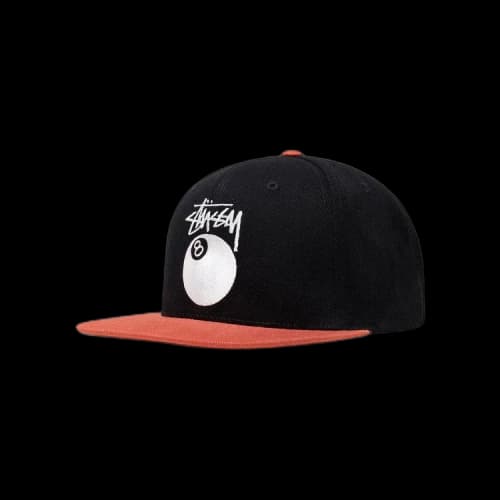Stussy Twill Stock 8 Ball Cap 'Black'