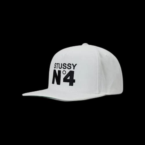 Stussy No. 4 Point Crown Cap 'White'