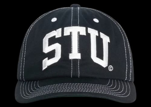 Stussy Mid-Depth Stu Arch Strapback Shadow Black