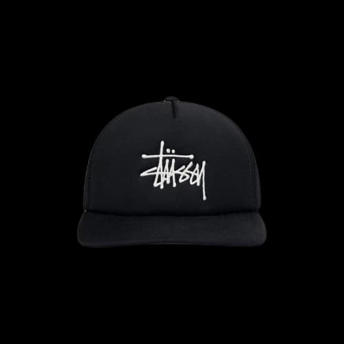 Stussy Trucker Big Basic Snapback Black
