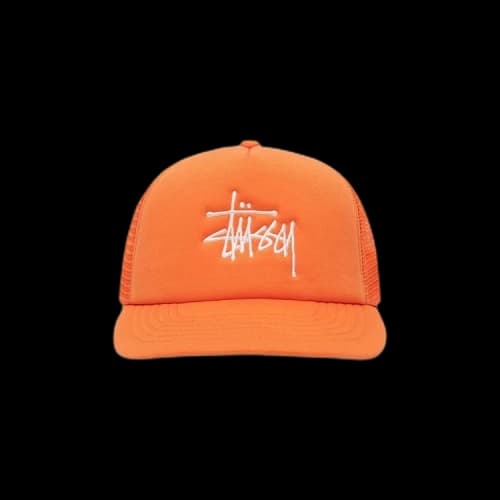 Stussy Trucker Big Basic Snapback Orange