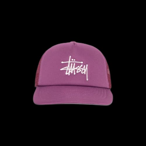 Stussy Big Basic Trucker Cap 'Plum'