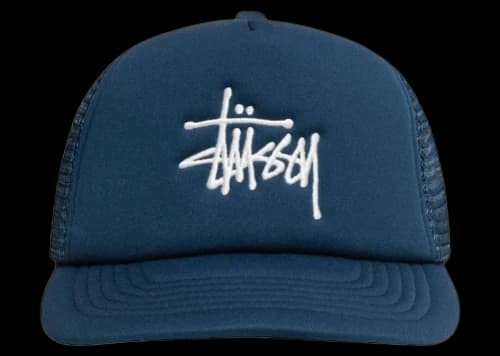 Stussy Trucker Big Basic Snapback Deep Blue