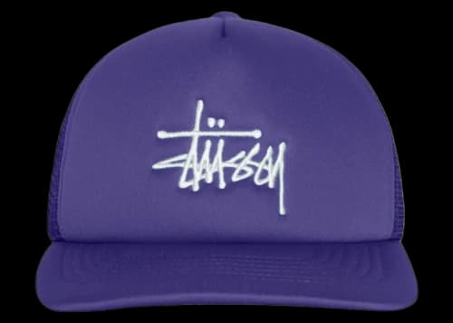 Stussy Trucker Big Basic Snapback Deep Violet