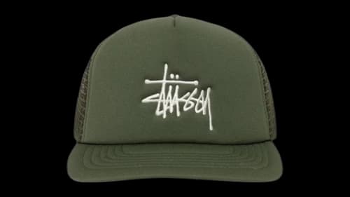 Stussy Big Basic Trucker Cap Green
