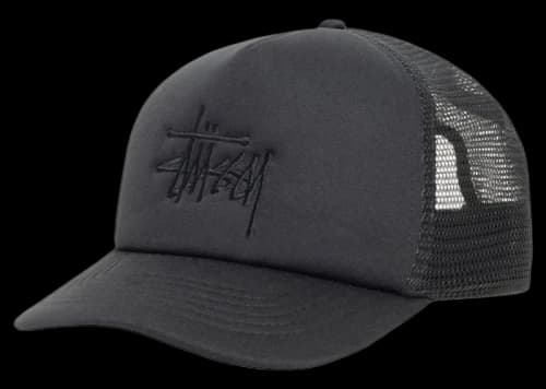 Stussy Trucker Big Basic Snapback Shadow Black