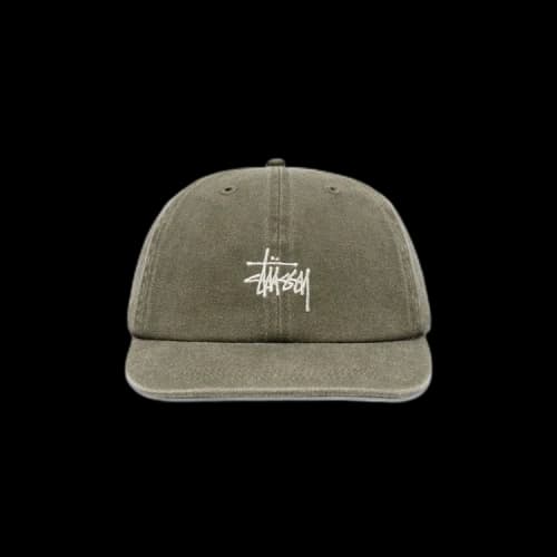 Stussy Low Pro Basic Washed Strapback 'Olive'