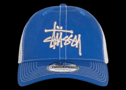 Stussy New Era 9Twenty Basic Trucker Bright Royal