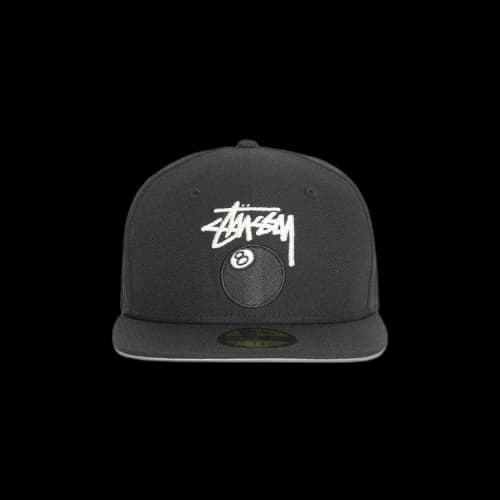 Stussy New Era 59Fifty 8 Ball Stock 'Black'