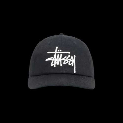 Stussy Low Profile Big Basic Snapback Black