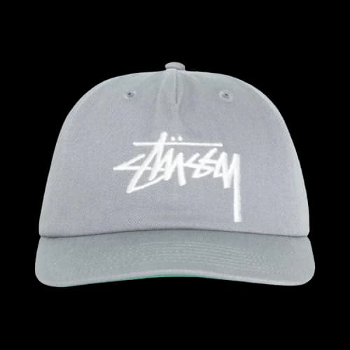 Stussy Big Stock Mid Depth Cap 'Gunmetal'