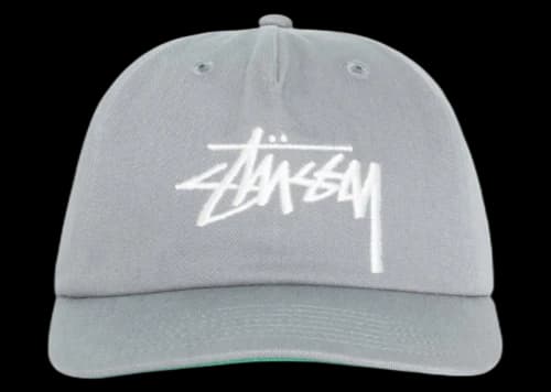 Stussy Mid-Depth Big Stock Snapback Gunmetal