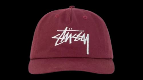 Stussy Mid-Depth Big Stock Snapback (SS25) Plum