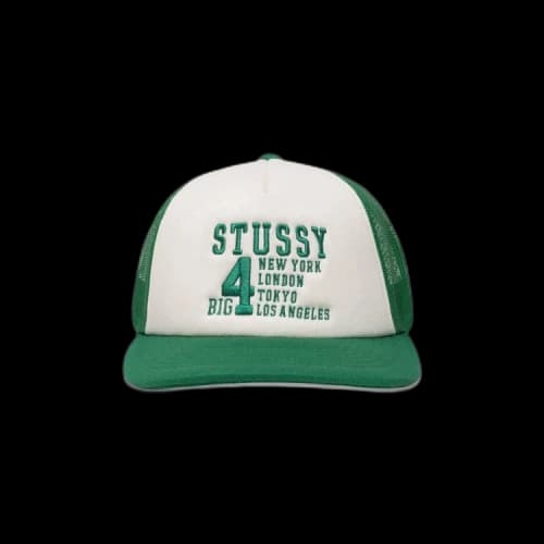 Stussy Trucker Big 4 Snapback 'Green'