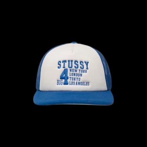 Stussy Trucker Big 4 Snapback 'Royal'