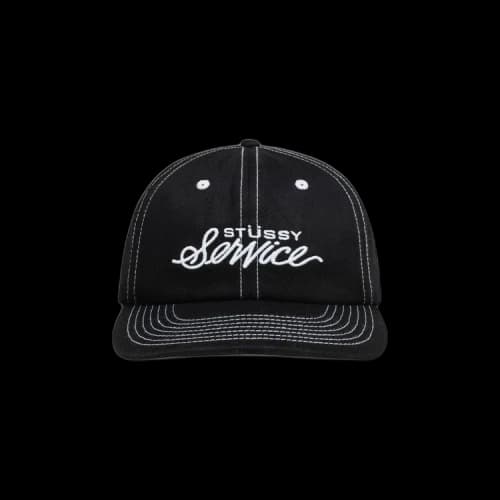 Stussy Mid Depth Service Strapback 'Black'