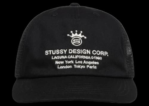 Stussy Low Profile Design Corp Trucker Snapback Navy
