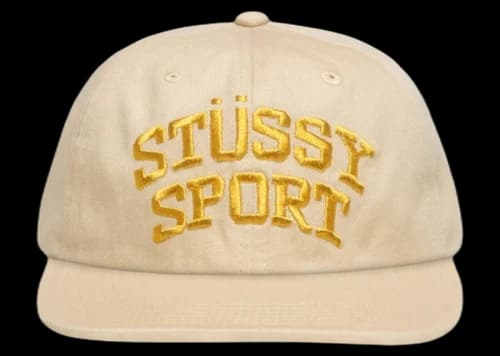 Stussy Mid Depth Sport Snapback Natural/Gold