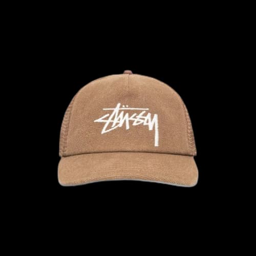 Stussy Mid Depth Big Stock Mesh Snapback Brown