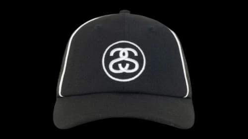 Stussy Low Profile Contrast Piping Snapback Bone