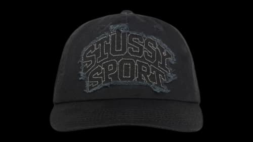 Stussy Mid-Depth Sport Patch Snapback Shadow Black
