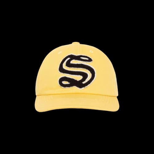 Stussy Mid Depth Chenille S Cap 'Yellow'