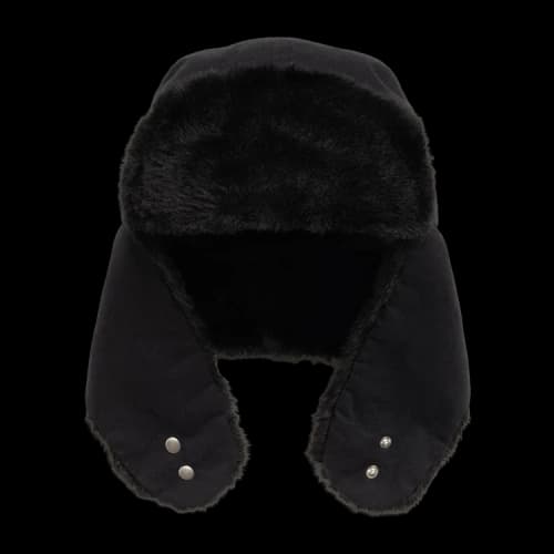 Stussy Ripstop Trapper Cap 'Black'