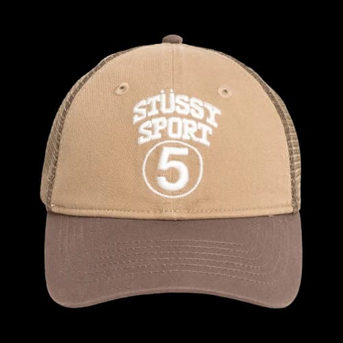 Stussy LP Sport 5 Trucker Cap 'Khaki'